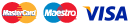 Мы принимаем VISA Mastercard Maestro