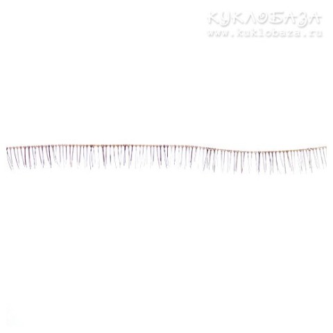 Ресницы коричневые 3-4мм, светлая нить