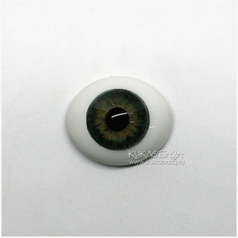 Глаза овальные (рыбки), 24мм зеленые 24CC-03