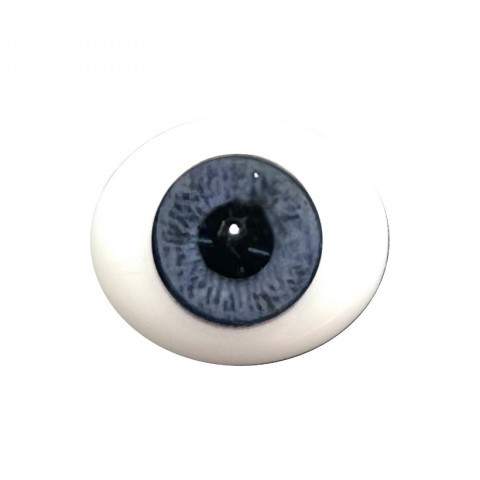 Глаза овальные (рыбки), 8мм синие 8CA-01