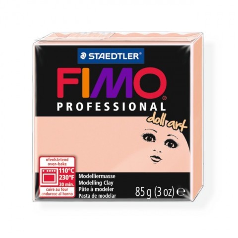 FIMO professional doll art, пластика для изготовления кукол, 85г, полупрозрачный розовый