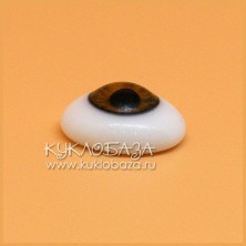 Глаза овальные (рыбки), 12мм ореховые 12CC-09