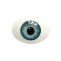 Глаза овальные (рыбки), 6мм голубые 6CC-01