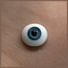 Глаза овальные (рыбки), 10мм голубые 10CC-01