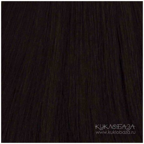 Синтетический тресс 15 см, темно-коричневый