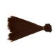 Синтетический тресс 15 см, красно-коричневый