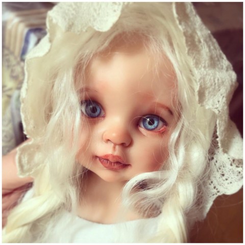 Глаза овальные (рыбки), 12мм голубые 12CC-01