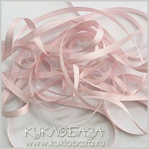 Лента шелковая, ширина 2 мм, цвет №073 розовый