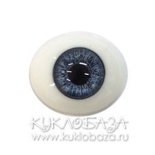 Глаза овальные (рыбки), 14мм синие 14CA-01