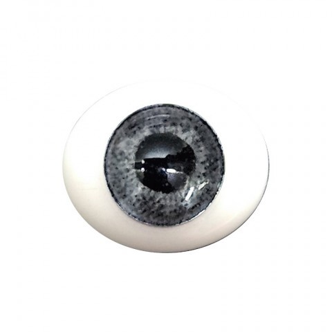 Глаза овальные (рыбки), 12мм светло-серые 12CC-05