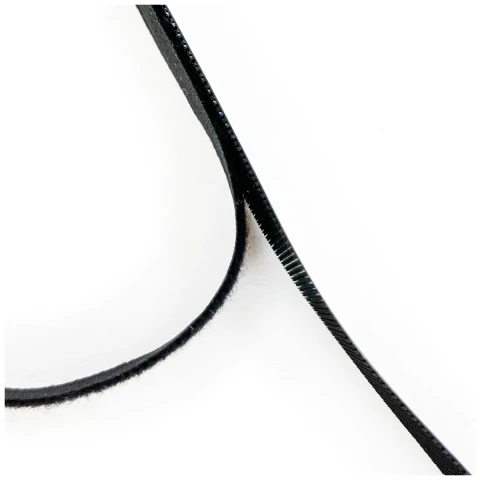 Липучка для кукольной одежды черная, 20 см (ширина 0,6 см)