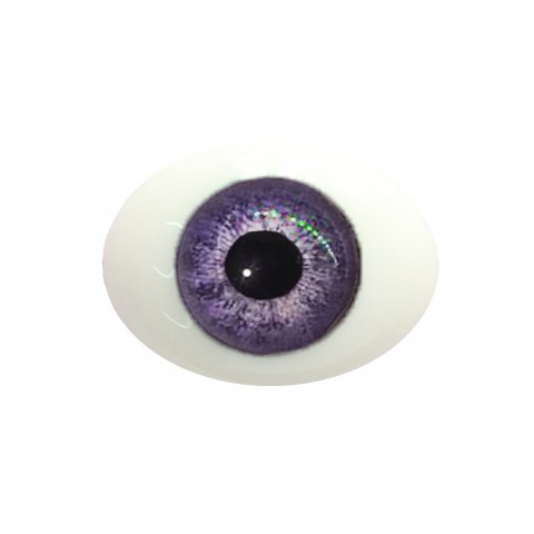 Глаза овальные (рыбки), 14мм светло-фиолетовые 14CC-07