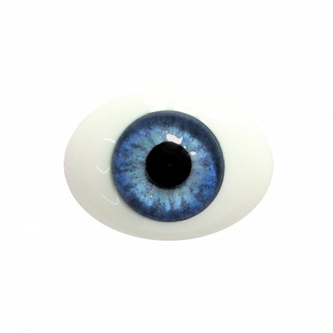 Глаза овальные (рыбки), 12мм голубые 12MA-01