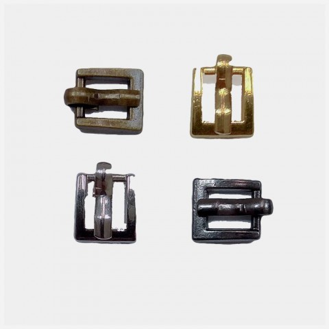 Миниатюрная пряжка  4 мм, цвет серебро, 1 шт.