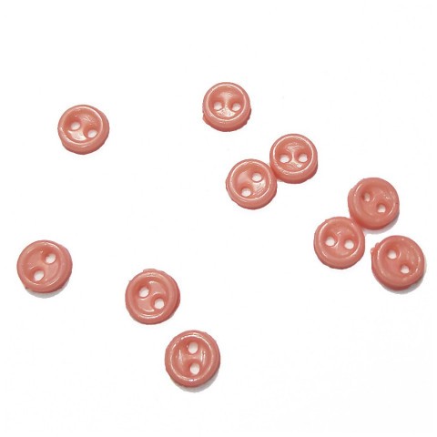 Пуговицы 3 мм, цвет персик (10 шт.)