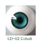 Глаза сферические, 28 мм кобальт