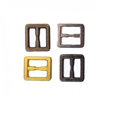 Миниатюрные пряжки без язычка 6 мм, цвет графит, 2 шт.