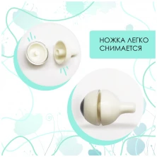 Глаза сферические, 14мм изумрудные 14FC-04