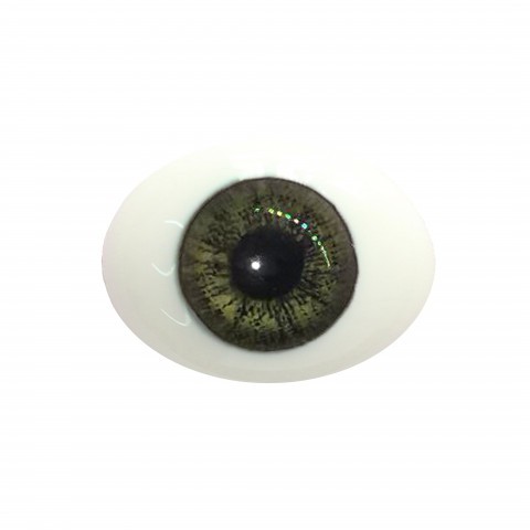 Глаза овальные (рыбки), 12мм зеленые 12CA-03