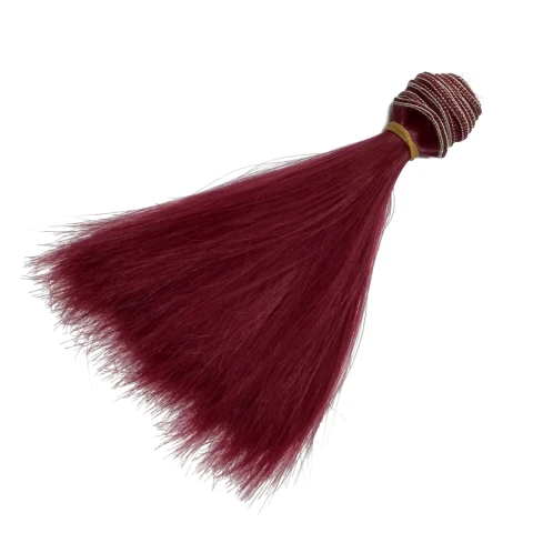 Синтетический тресс 15 см, малиновый