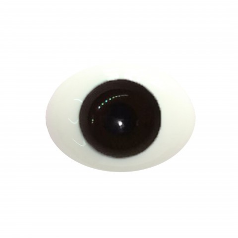 Глаза овальные (рыбки), 10мм коричневые 10CC-10