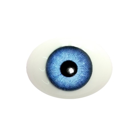 Глаза овальные (рыбки), 6мм голубые 6MA-12