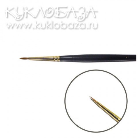 Кисть миниатюрная соболь №0