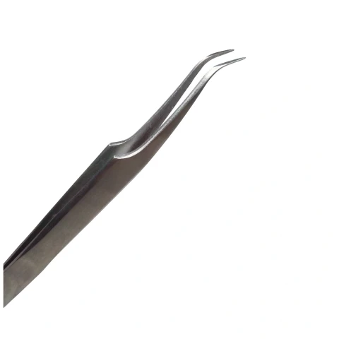 Пинцет для миниатюры изогнутый острый 