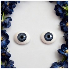 Глаза УФ овальные (рыбки) 10мм синие 10UVCA-02