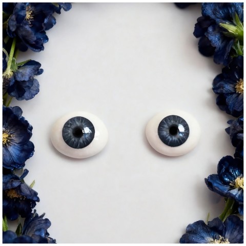 Глаза УФ овальные (рыбки) 10мм синие 10UVCA-02