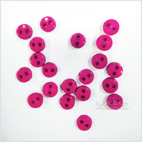 Пуговицы 4мм фуксия (20 шт.)