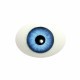 Глаза овальные (рыбки), 8мм голубые 8MA-12