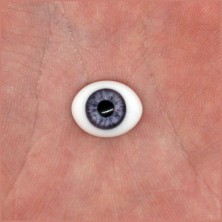 Глаза овальные (рыбки), 12мм светло-фиолетовые 12CA-07