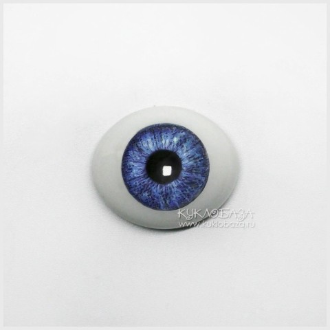 Глаза овальные (рыбки), 12мм синие 12CD-02