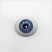Глаза овальные (рыбки), 12мм синие 12CD-02