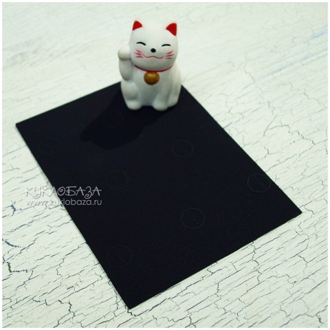 Подошва микропора для кукольной обуви черная 1,8 мм