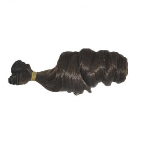 Синтетический тресс 15 см, шоколад (локоны)