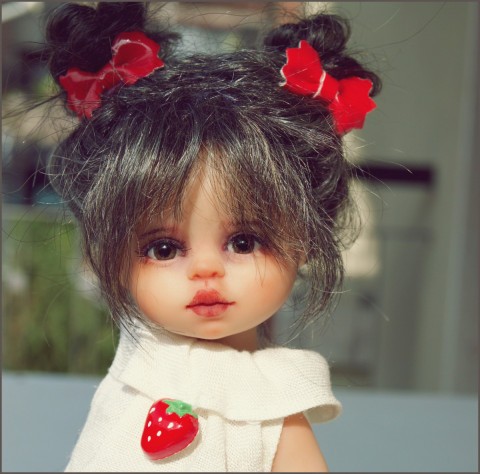 Глаза овальные (рыбки), 6мм ореховые 6CA-09