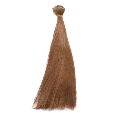 Синтетический тресс 25 см, ореховый