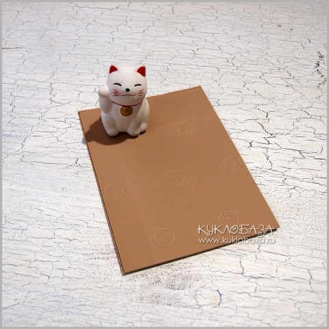 Подошва микропора для кукольной обуви бежевая 1,8 мм