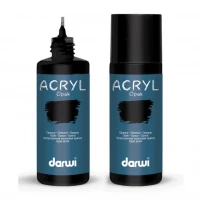 Краска акриловая Darwi OPAK (сверхукрывистая), черная, 80 мл