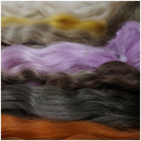 Локоны перламутрово-розовые (коза ангора)