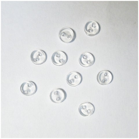 Пуговицы 5мм прозрачные