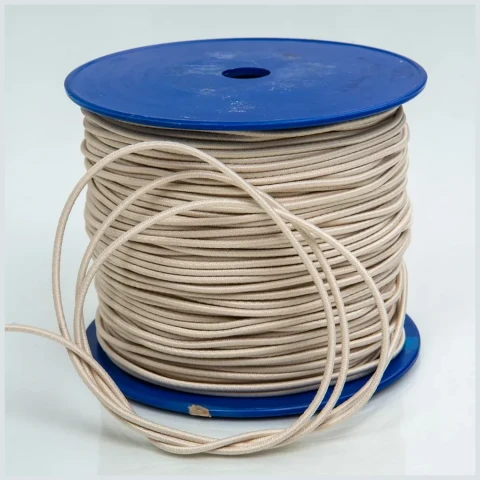 Эластичный шнур (резинка) для перетяжки БЖД-кукол, 2,2 мм (Греция), телесный