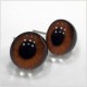 Глаза кабошоны 12 мм ореховые