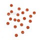 Пуговицы 4мм оранжевые (20 шт.)
