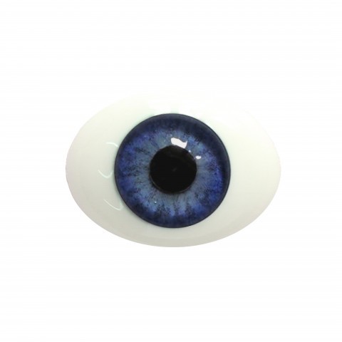 Глаза овальные (рыбки), 12мм синие 12CC-02