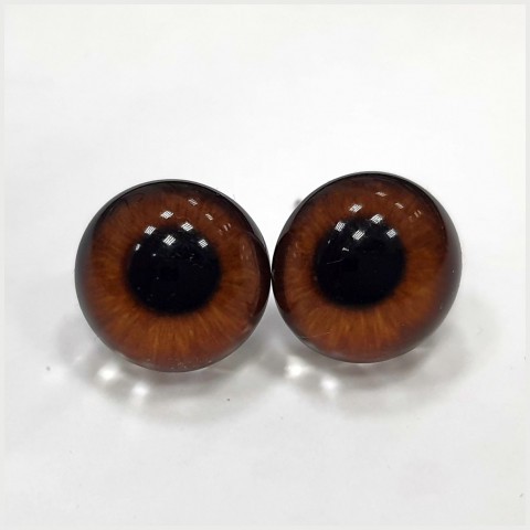  Глаза кабошоны 6 мм ореховые