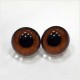  Глаза кабошоны 6 мм ореховые