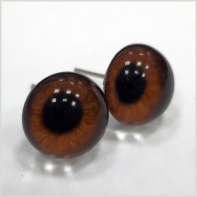  Глаза кабошоны 6 мм ореховые